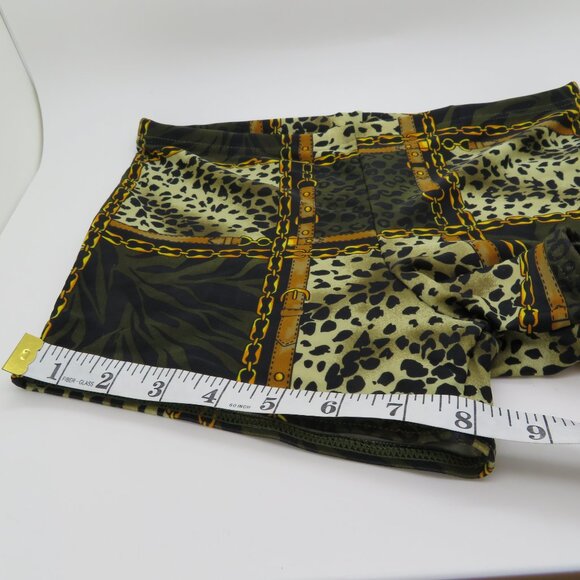 Boys Small Brown Swim Trunk Shorts Leopard Sun Pool Beach Lounge Sample New - Picture 4 of 12